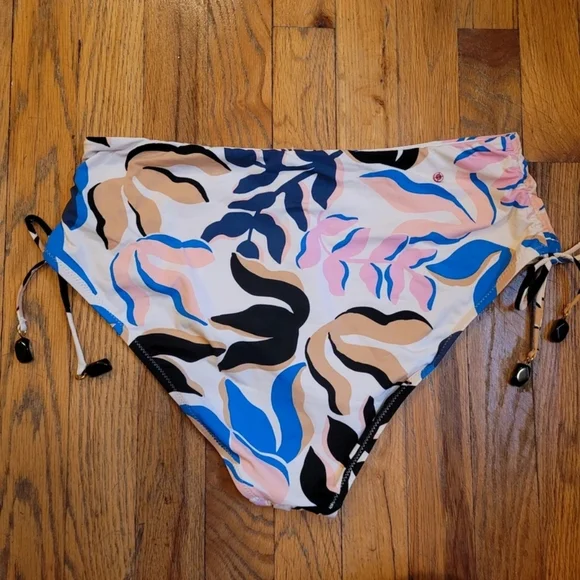 Floral High-Waisted Bikini Bottom - Picture 2 of 4